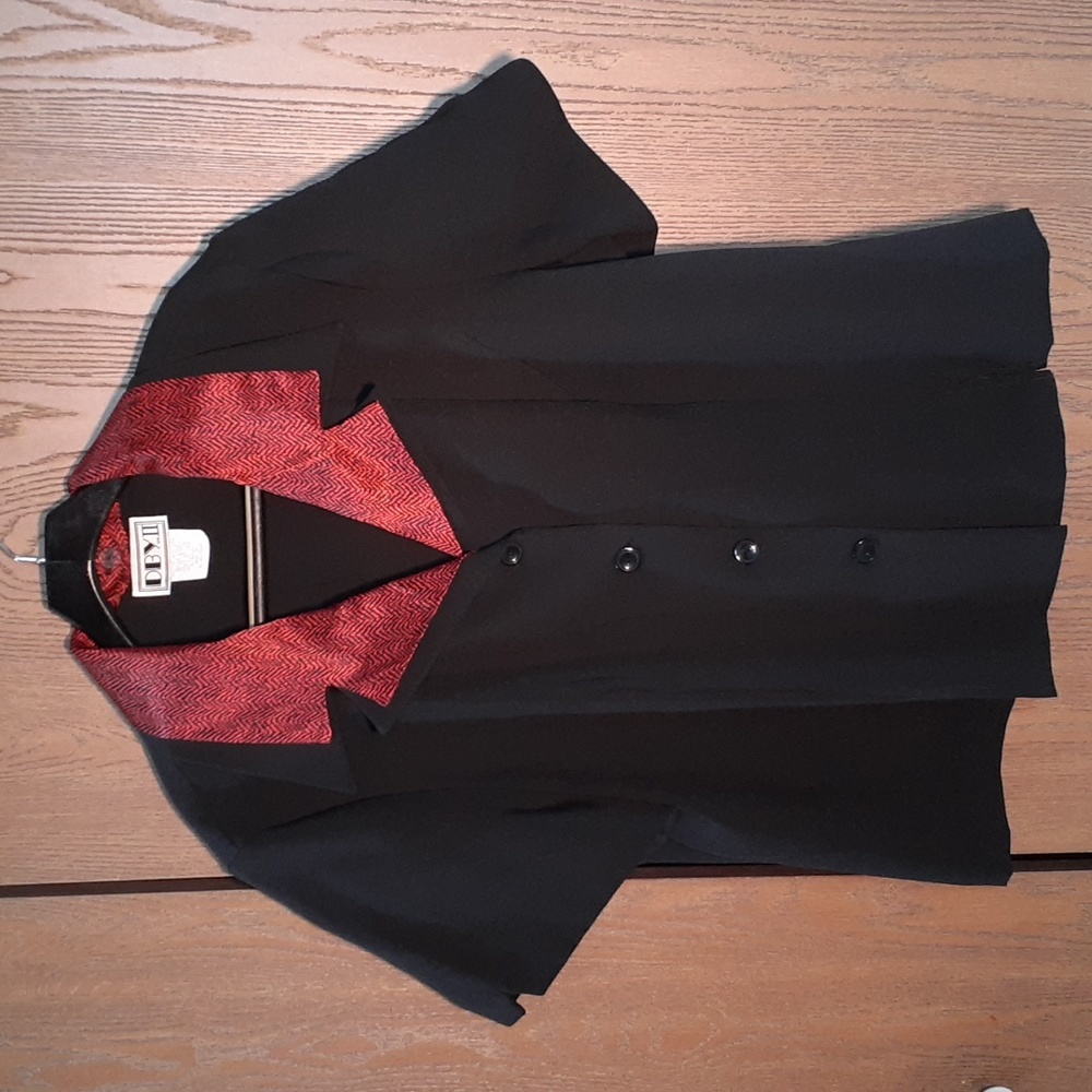 Vintage DBYII womens unique button top or light jacket size 3X